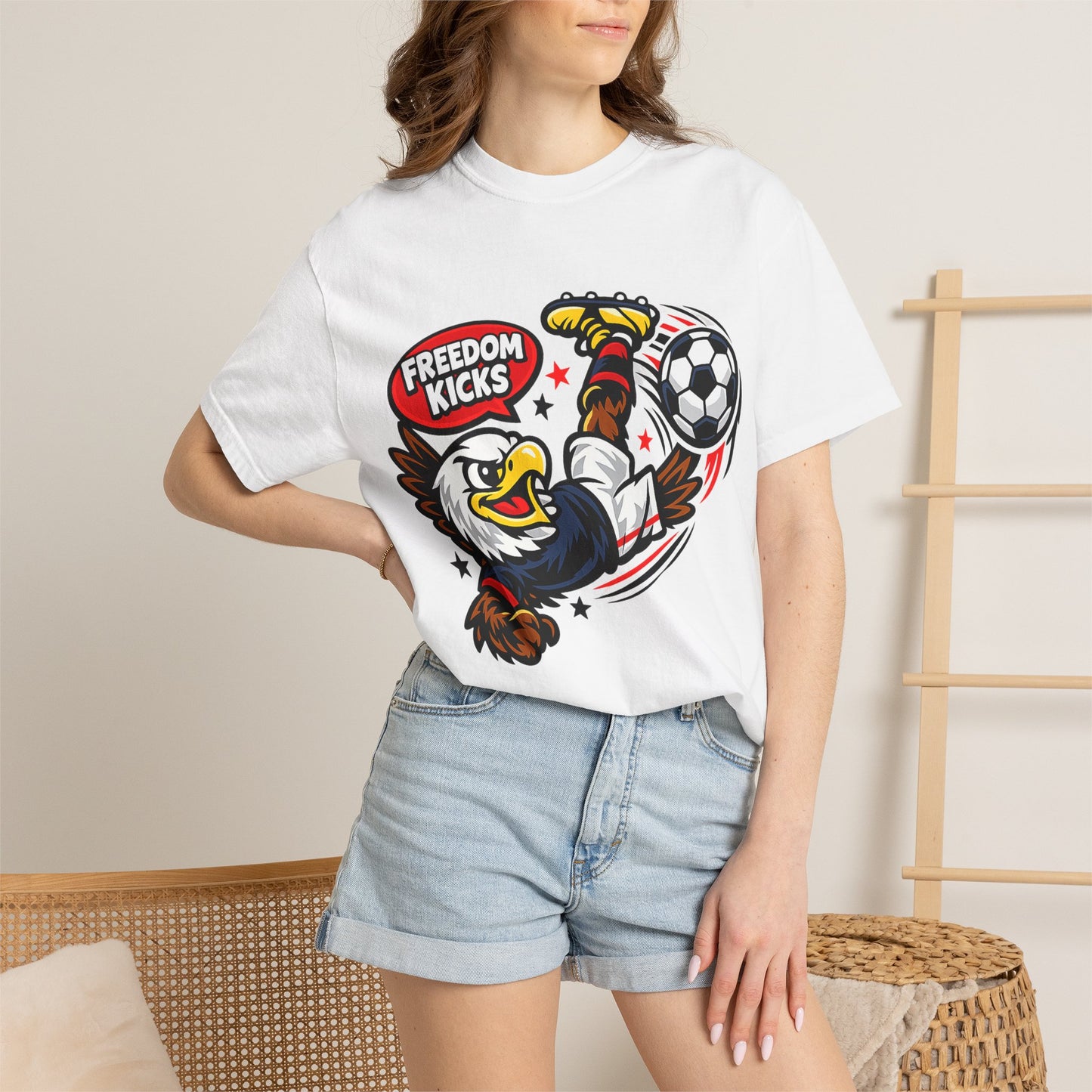 Freedom Kicks Eagle Soccer T-Shirt