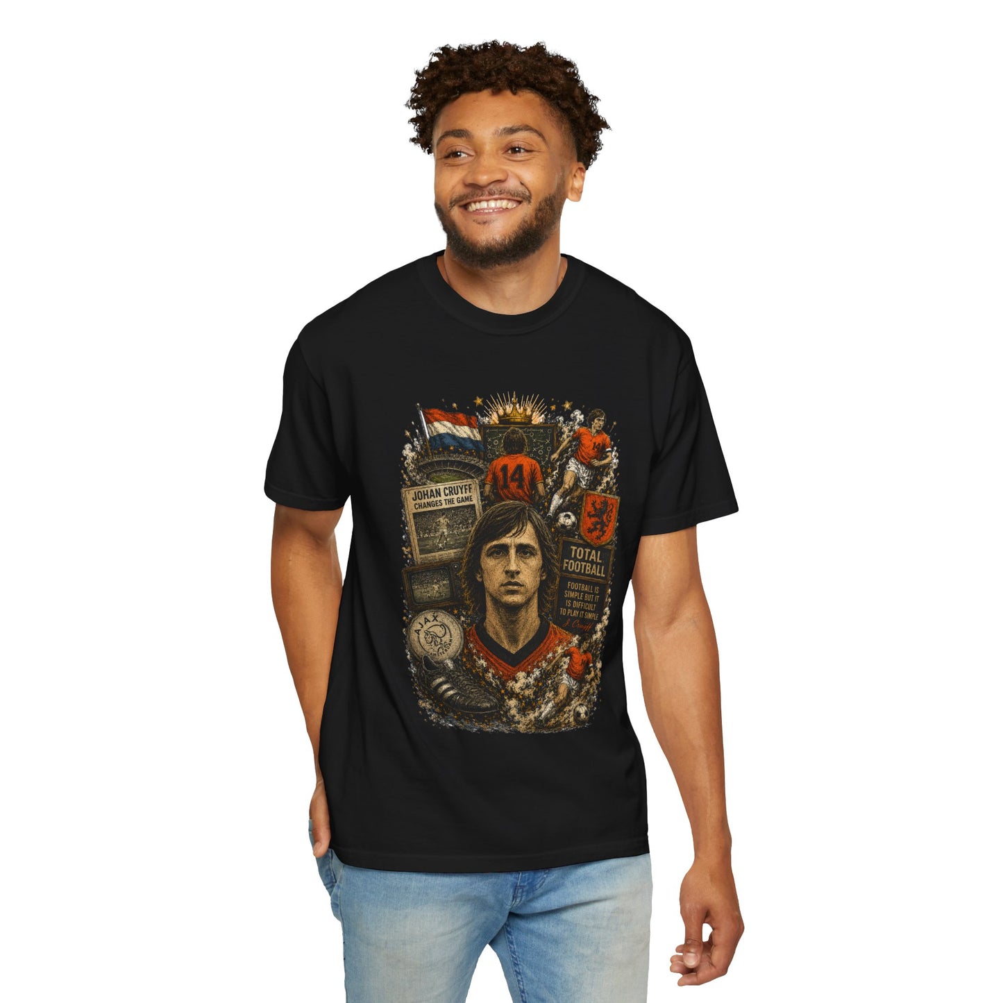 Total Football — Cruyff Vintage Tee